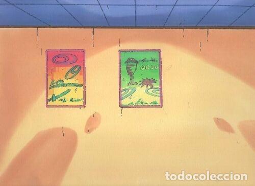 C&oacute;mics: CEL ANIME CELULOIDE Mojacko original Japanese animation cel with original background 38 - Foto 3