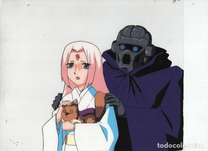 Comics: Shin Hakkenden original Japanese animation cel w/douga A4