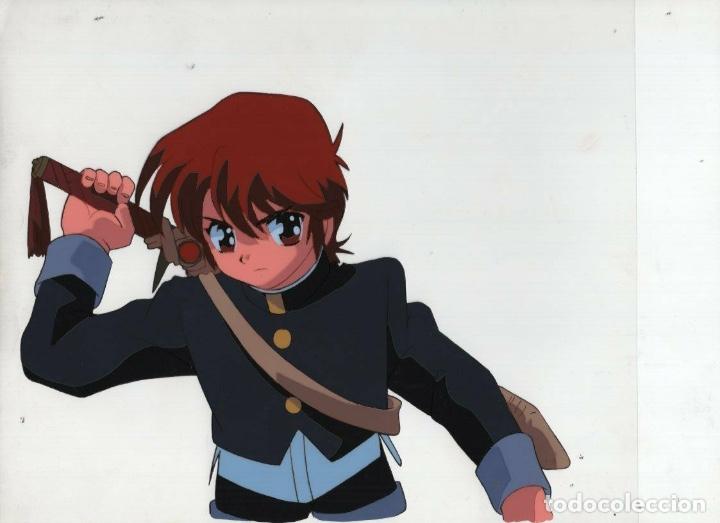 Comics: acetato MANGA Shin Hakkenden original Japanese animation cel w/douga C3