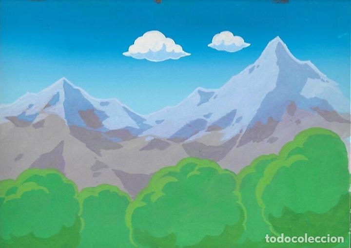 Comics: FONDO A COLOR Original Hand Painted Background Japanese animation PINTADO A MANO FOR SALE 114 CEL-GA