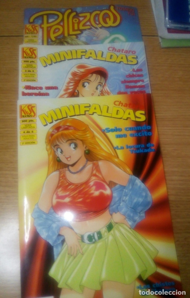 C&oacute;mics: Kiss Manga Erotico .Pellizcos 7 y Minifaldas 2 y 4 de Chataro .