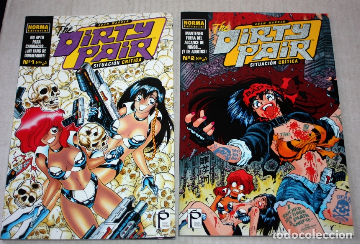 Comics: THE DIRTY PAIR - SITUACION CRITICA (ADAM WARREN) COLECCI&Oacute;N COMPLETA DE 2 TOMOS .