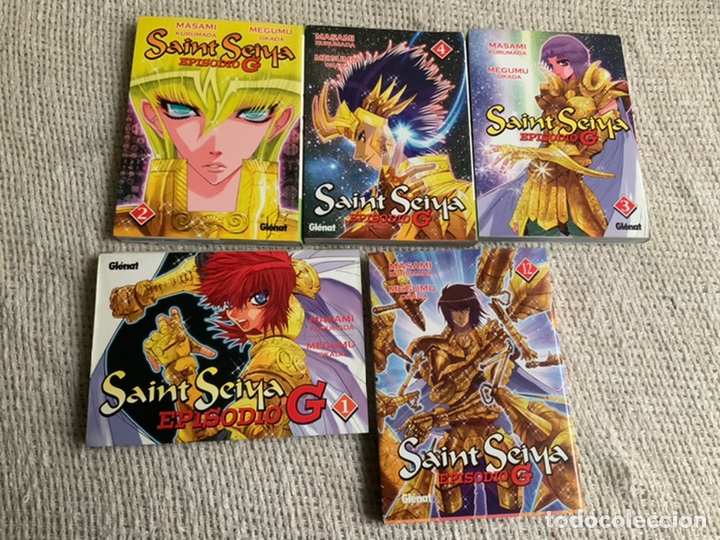 Fumetti: SAINT SEIYA, EPISODIO G , LOTE DE 5 EJEMPLARES ( N&ordm; 1, 2, 3, 4, 12 ) - EDITA - GL&Eacute;NAT , MANGA