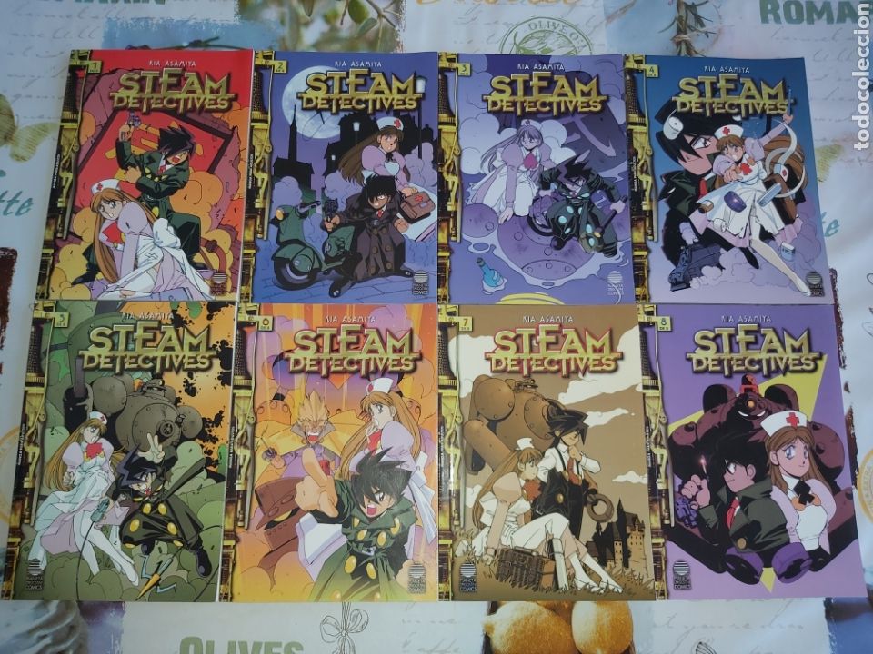 Comics : Steam detectives de Kia Asamiya colecci&oacute;n completa 8 volumenes
