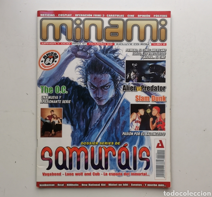 Comics: REVISTA MINAMI / A&Ntilde;O VI - N&ordm; 55 / DOSSIER SERIES DE SAMURAIS / SIN CD