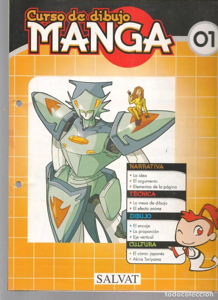 Comics : CURSO DE DIBUJO MANGA. FASC&Iacute;CULO. N&ordm; 01. SALVAT, 2003.(B/42)