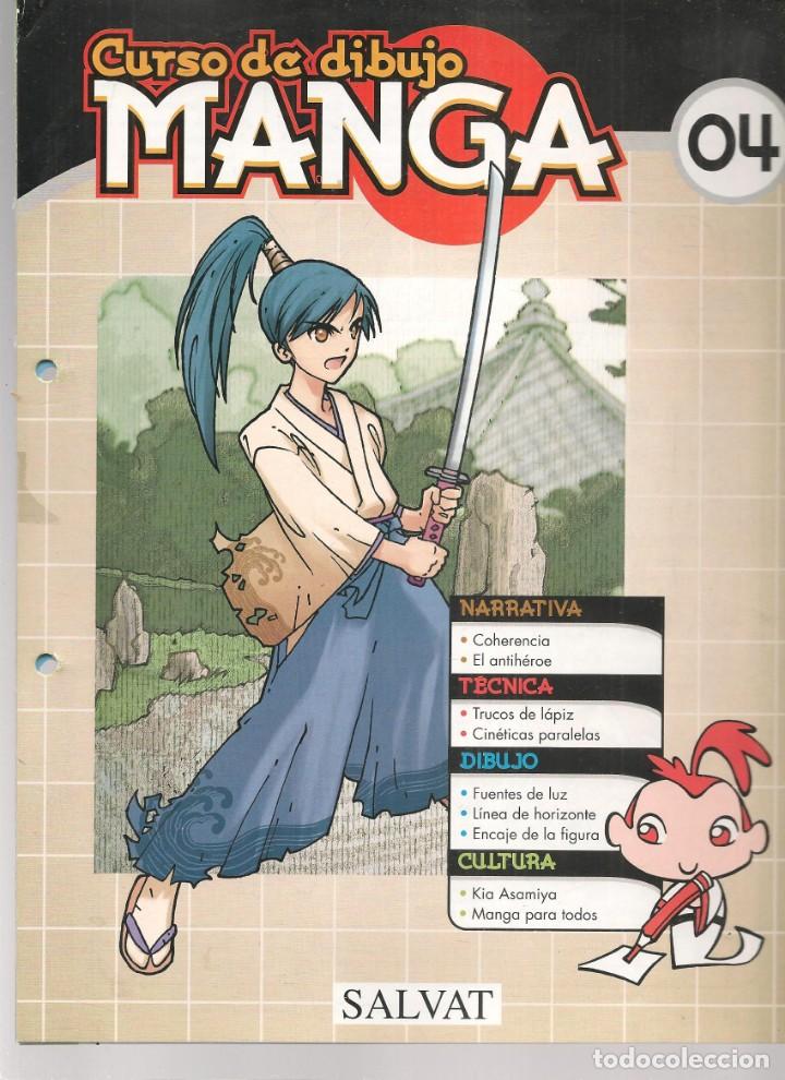 Comics : CURSO DE DIBUJO MANGA. FASC&Iacute;CULO. N&ordm; 04. SALVAT, 2003.(B/42)
