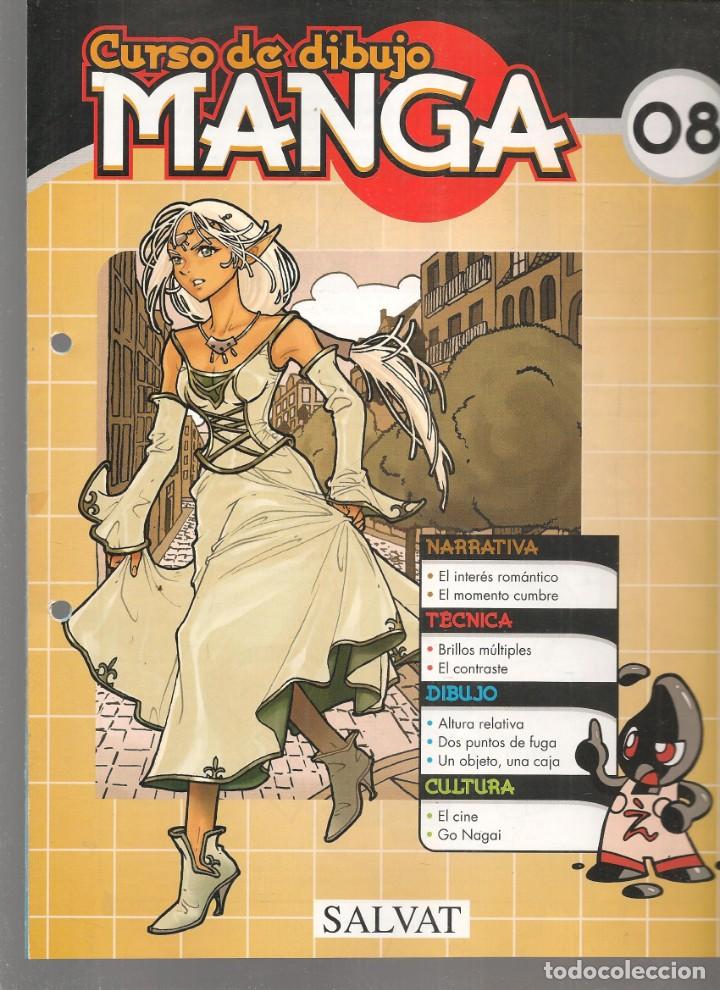 Comics : CURSO DE DIBUJO MANGA. FASC&Iacute;CULO. N&ordm; 08. SALVAT, 2003.(B/42)