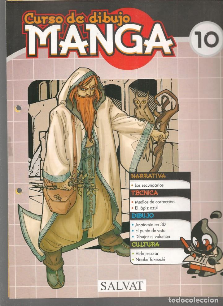 Comics : CURSO DE DIBUJO MANGA. FASC&Iacute;CULO. N&ordm; 10. SALVAT, 2003.(B/42)