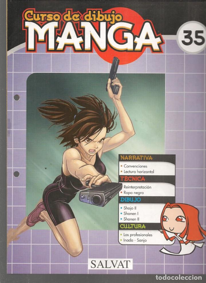 Comics : CURSO DE DIBUJO MANGA. FASC&Iacute;CULO. N&ordm; 35. SALVAT, 2003.(B/42)