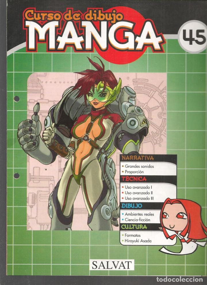Comics : CURSO DE DIBUJO MANGA. FASC&Iacute;CULO. N&ordm; 45. SALVAT, 2003.(B/42)