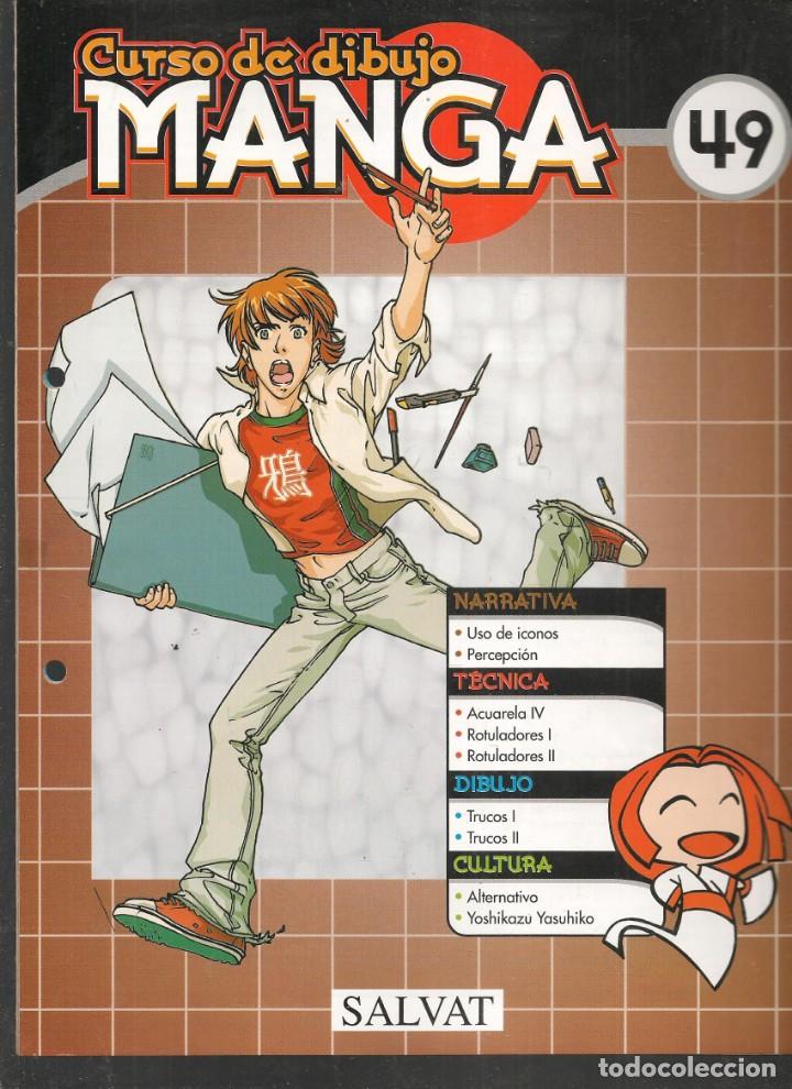 Comics : CURSO DE DIBUJO MANGA. FASC&Iacute;CULO. N&ordm; 49. SALVAT, 2003.(B/42)