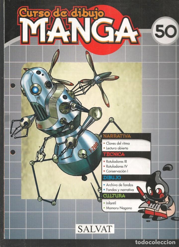 Comics : CURSO DE DIBUJO MANGA. FASC&Iacute;CULO. N&ordm; 50. SALVAT, 2003.(B/42)
