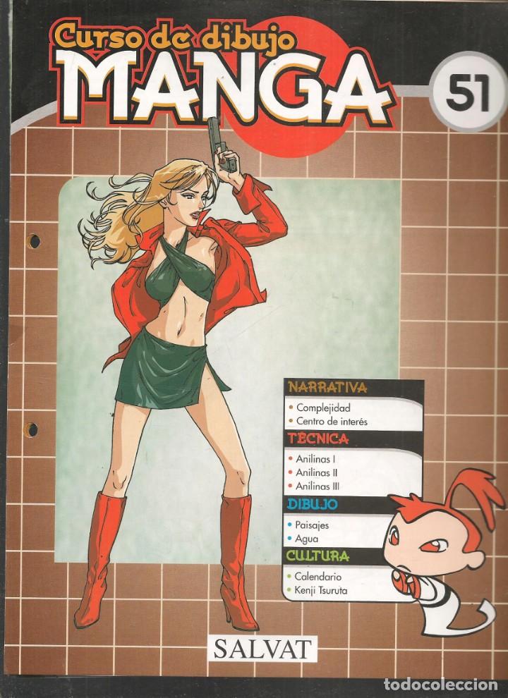 Comics : CURSO DE DIBUJO MANGA. FASC&Iacute;CULO. N&ordm; 51. SALVAT, 2003.(B/42)