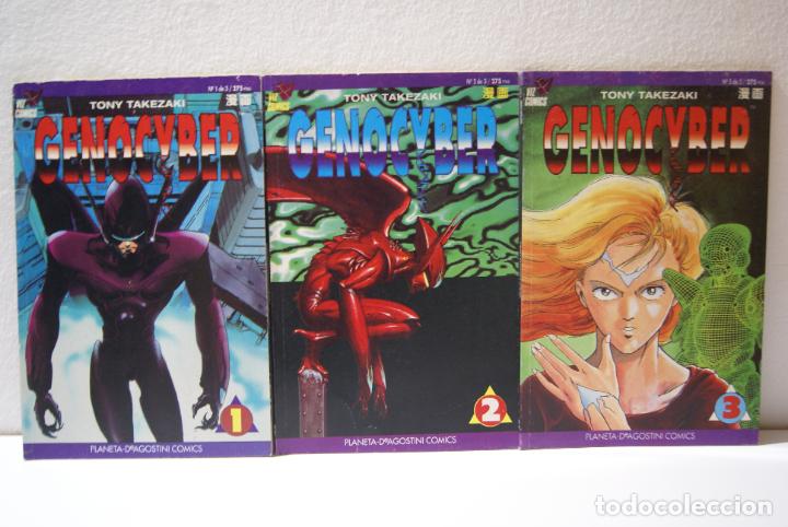 Comics: Genocyber, completa , 3 n&ordm;s . Tony Takezaki . Planeta de Agostini , 1994 . 1 2 3