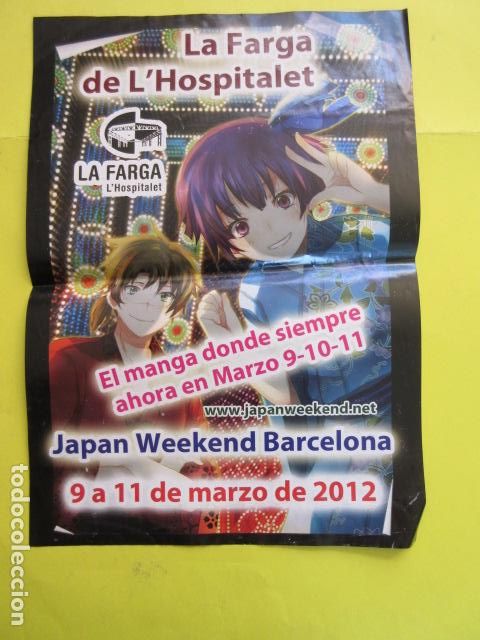 C&oacute;mics: JAPAN WEEKEND BARCELONA 2012 HOSPITALET LA FARGA - CARTEL POSTER PUBLICIDAD 29.5 x 21 CM -