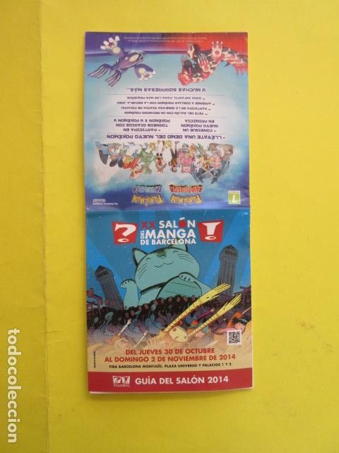 Comics : XX SALON DEL MANGA BARCELONA 2014 - GUIA CATALOGO REVISTA FOLLETO GUIA DESPLEGABLE