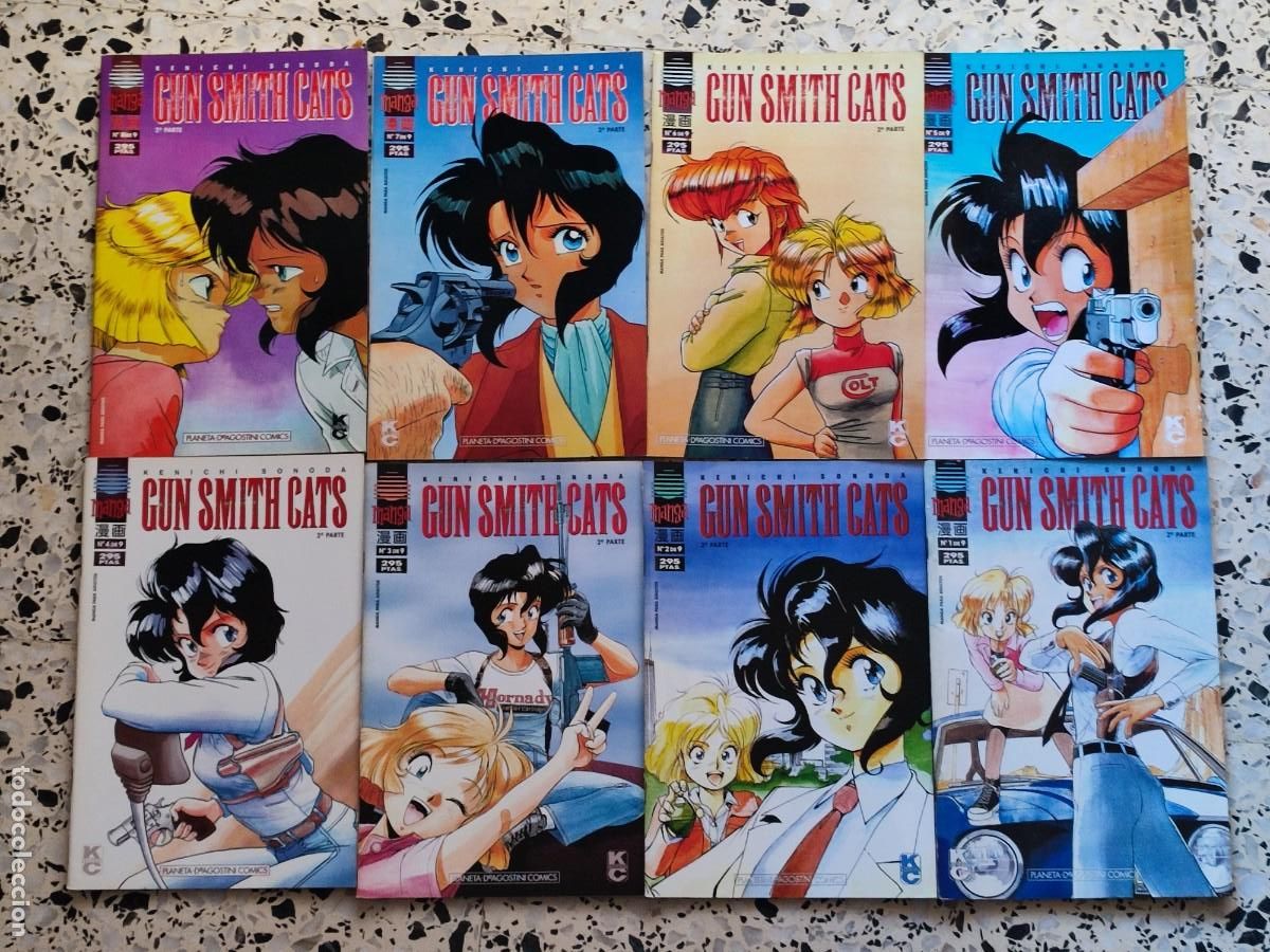 Comics: PLANETA KENICHI SONODA GUN SMITH CATS 2&ordf; PARTE CASI COMPLETA