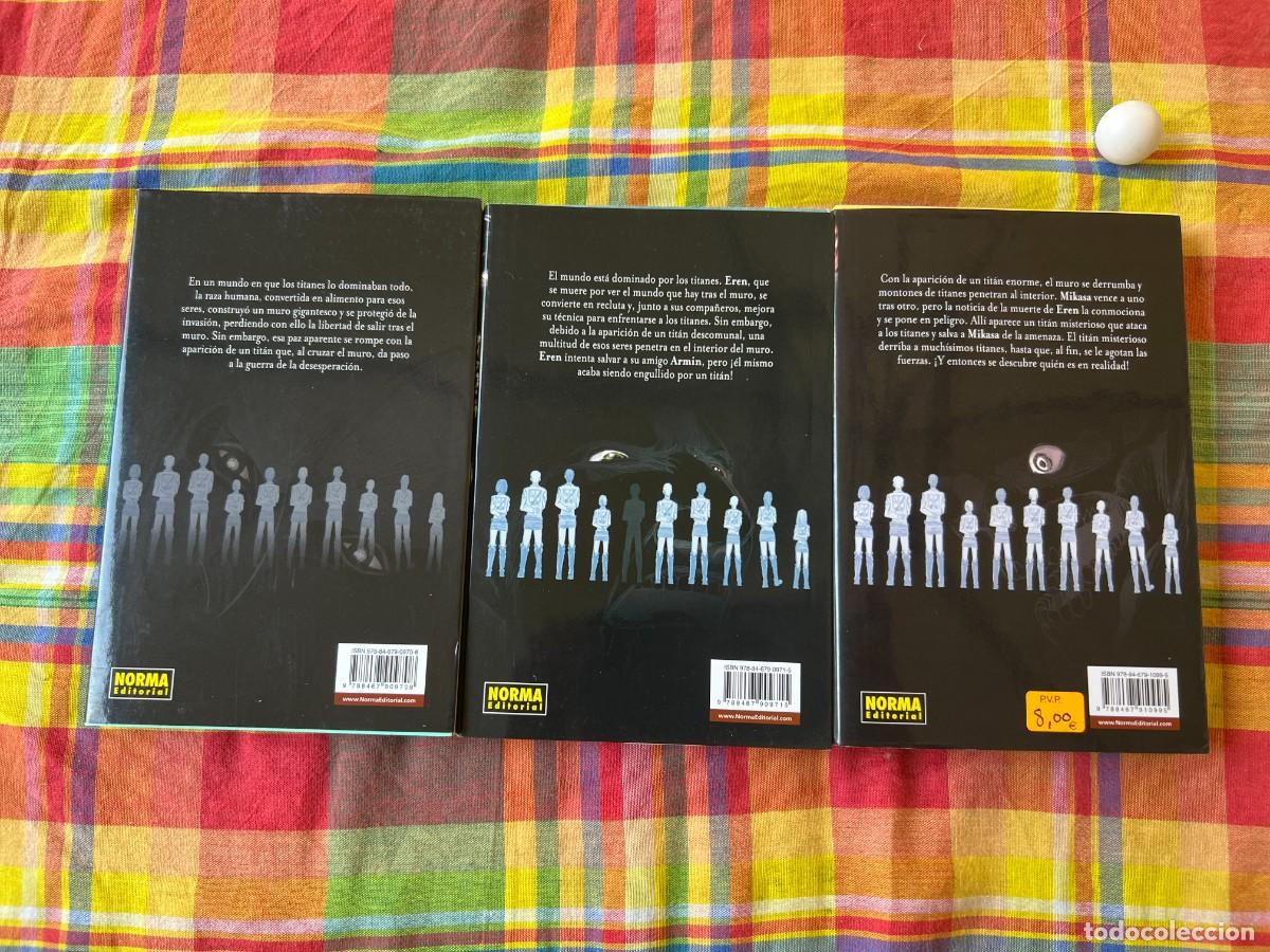 C&oacute;mics: Manga - Ataque a los titanes 1 2 3 - 3 tomos - Foto 2
