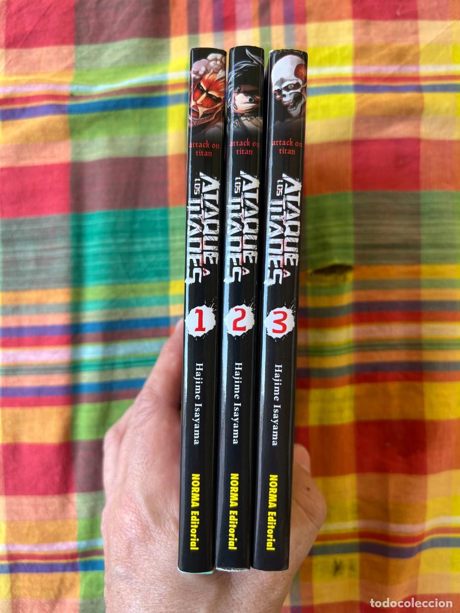 C&oacute;mics: Manga - Ataque a los titanes 1 2 3 - 3 tomos - Foto 3