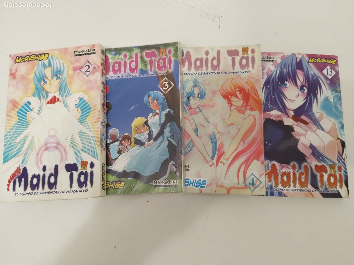 Comics: MAID T&Auml;I EL EQUIPO SIRVIENTAS DE HANAUKYO, LOTE TOMOS 2 3 4 13, MANGALINE MORISHIGE