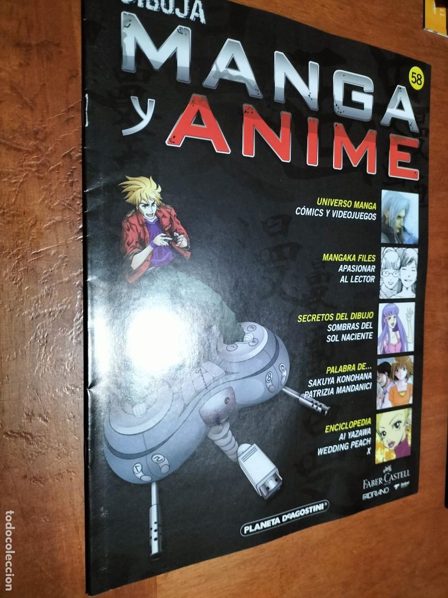 Comics: 58 DIBUJA MANGA Y ANIME. FAS&Iacute;CULO. GRAPA. BUEN ESTADO. PLANETA DEAGOSTINI