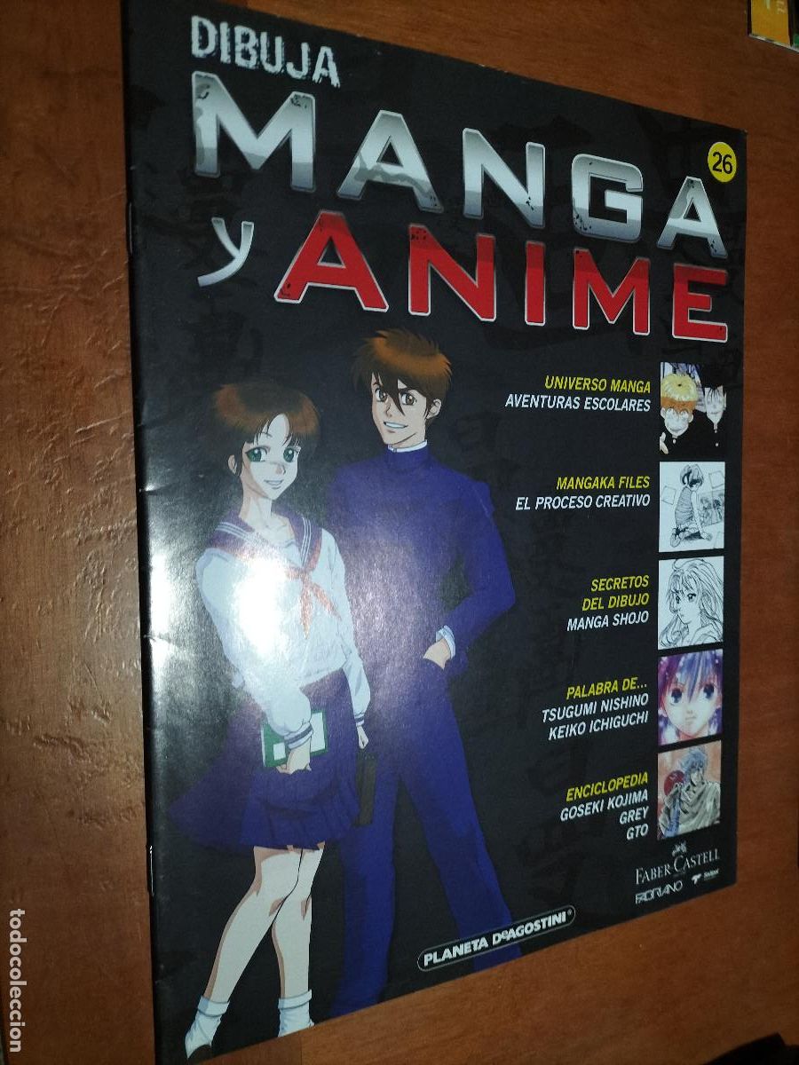 Comics: 26 DIBUJA MANGA Y ANIME. FAS&Iacute;CULO. GRAPA. BUEN ESTADO. PLANETA DEAGOSTINI