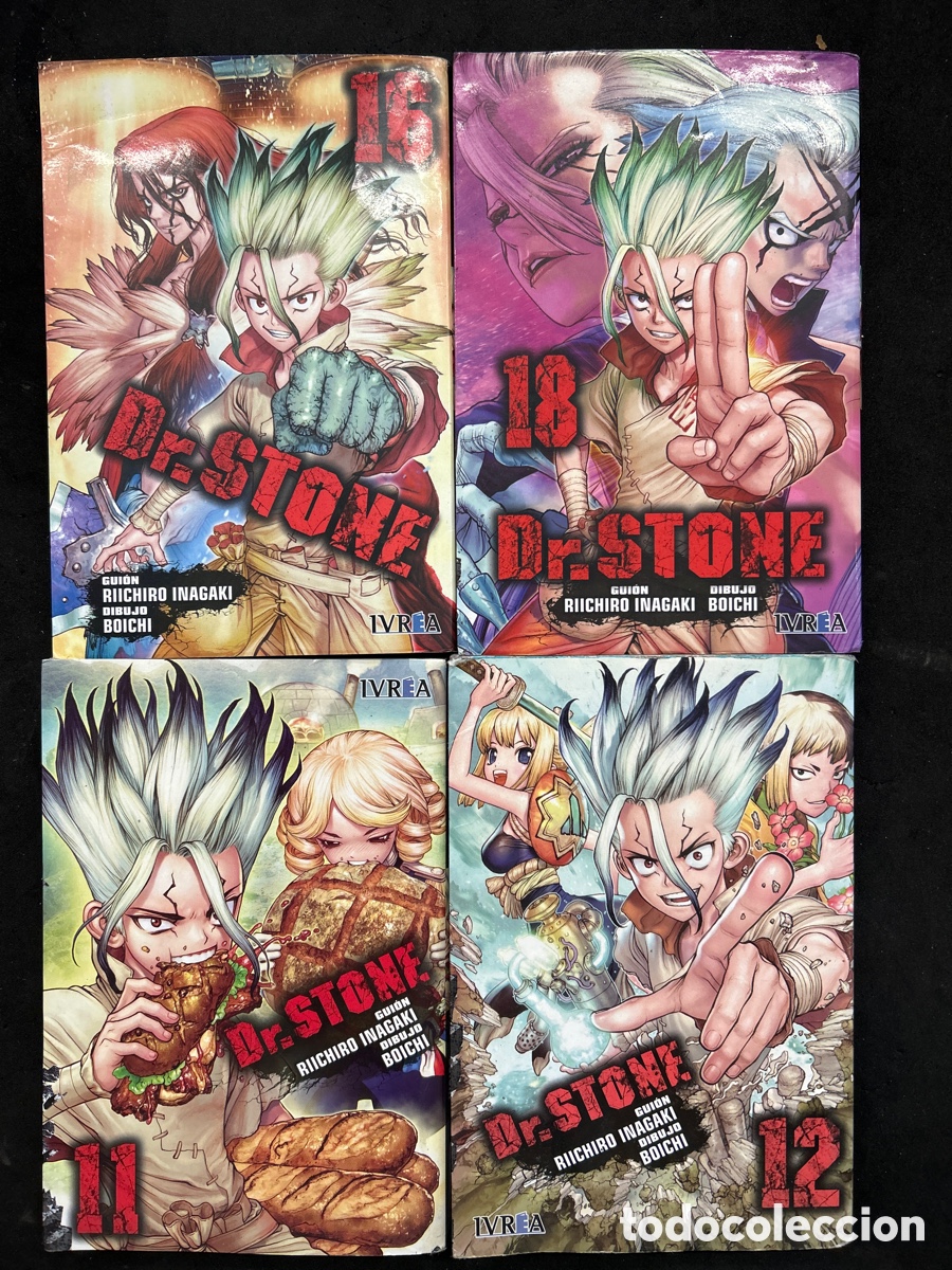 Comics: Dr.Stone, Inagaki tomos 12,13,16,18