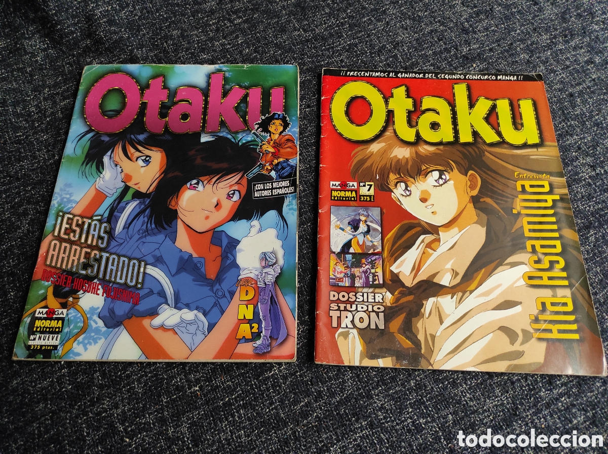 C&oacute;mics: OTAKU N&ordm; 7 Y 9 REVISTA MANGA -ED. NORMA EDITORIAL A&Ntilde;OS 90
