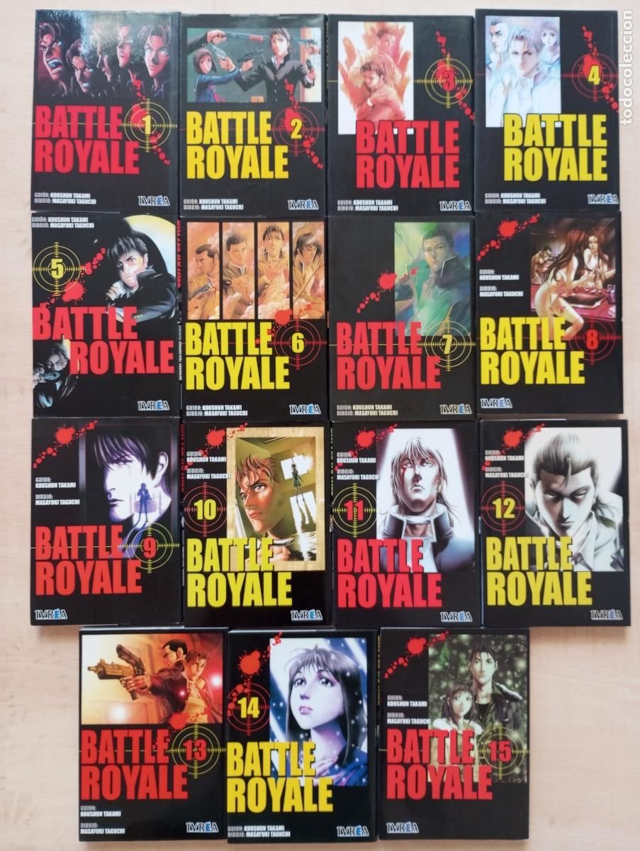 C&oacute;mics: Battle Royale. Colecci&oacute;n completa. 15 n&uacute;ms - Foto 1
