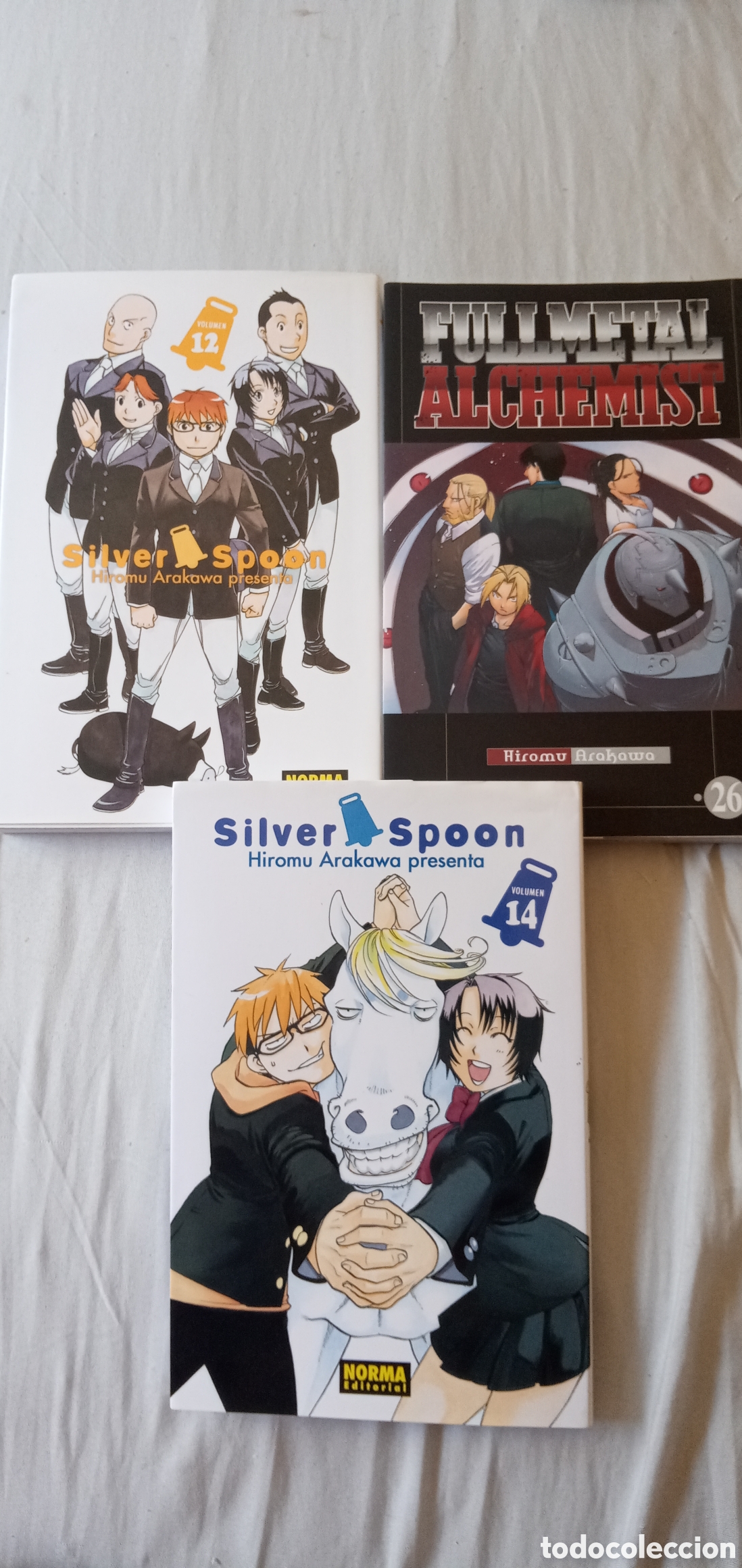 Comics: Lote 3 unid comic manga.Hiromu Arakawa.Seminuevos.Norma Editorial.