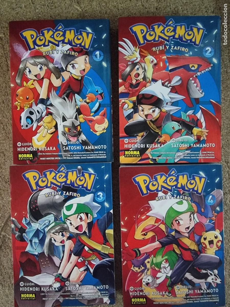 C&oacute;mics: Pokemon.Rubi y Zafiro.Completa 4 Tomos.Norma - Foto 1