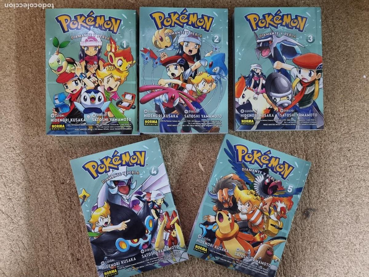 C&oacute;mics: Pokemon.Diamante y Perla.Completa 5 Tomos.Norma - Foto 1