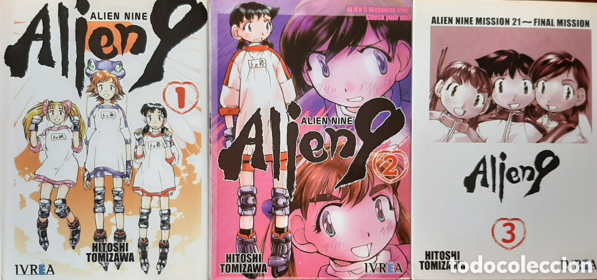 C&oacute;mics: Alien 9. 3 vol&uacute;menes. Hitoshi Tomizawa. Ivrea. 2003.