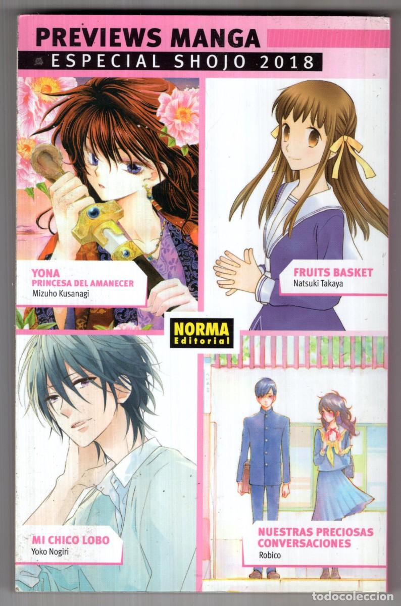 Fumetti: PREVIEWS MANGA ESPECIAL SHOJO 2018 - NORMA - BUEN ESTADO
