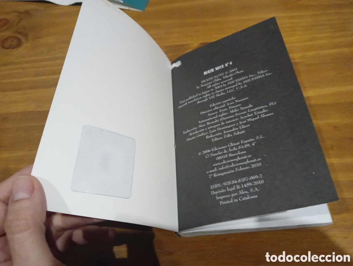 C&oacute;mics: DEATH NOTE tomo 4 . editorial Glenat - Foto 3