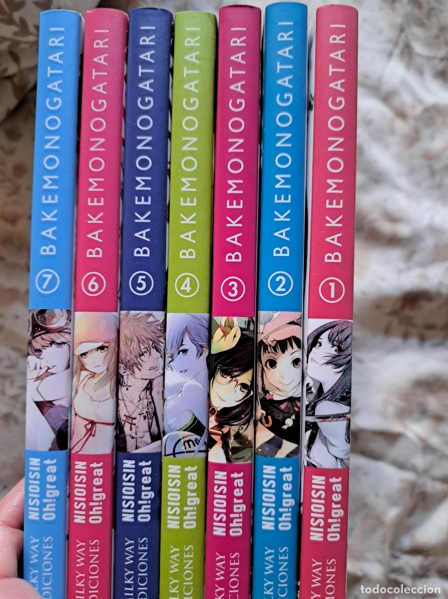 C&oacute;mics: Tomos 1 a 7 manga Bakemonogatari y un poster - Foto 1
