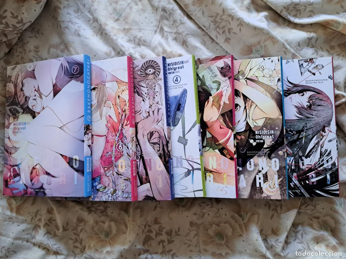 C&oacute;mics: Tomos 1 a 7 manga Bakemonogatari y un poster - Foto 2