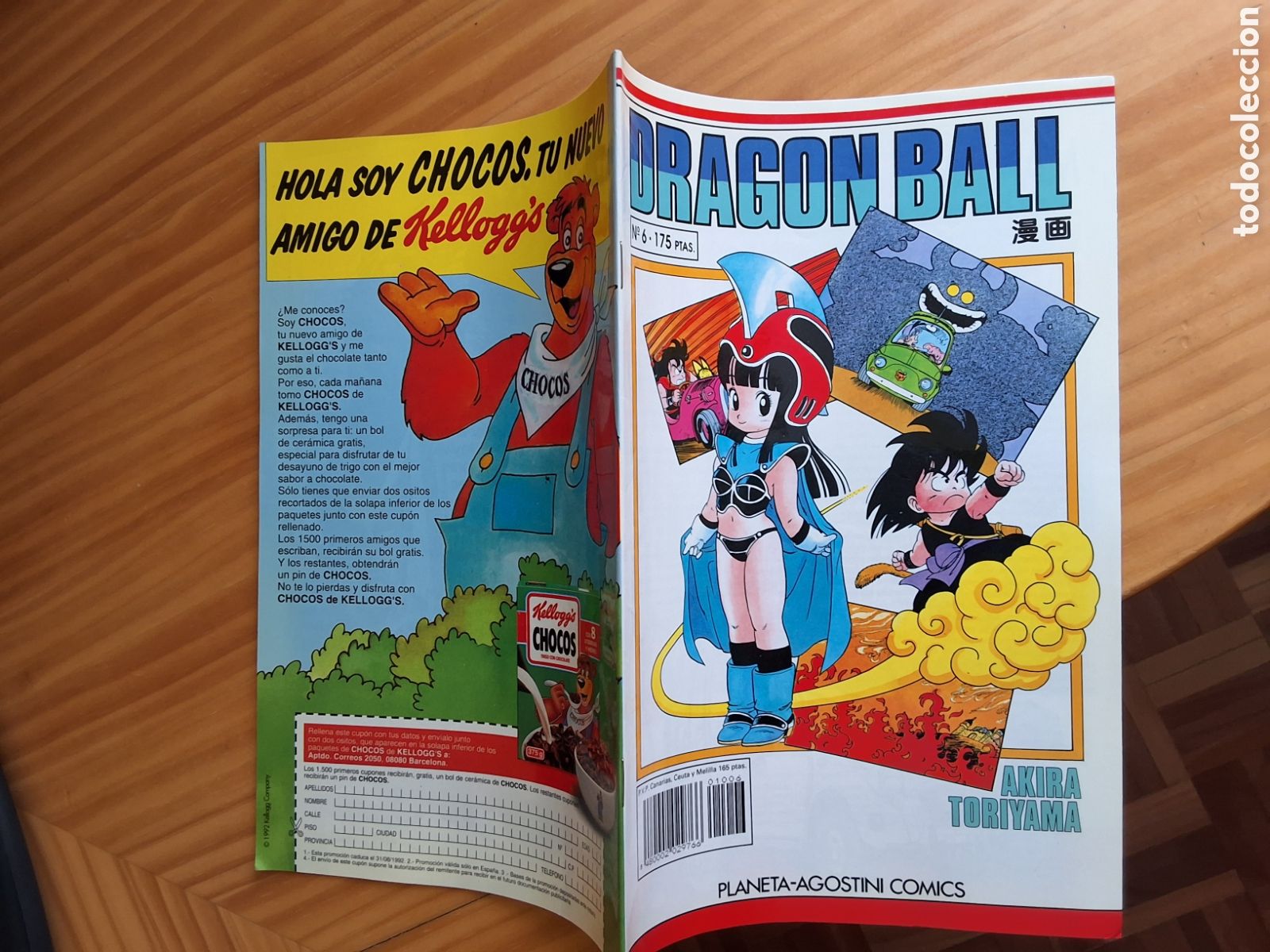 Fumetti: Dragon ball grapa blanco comic semanal n&uacute;mero 6 a&ntilde;o 1992 junio edita planeta