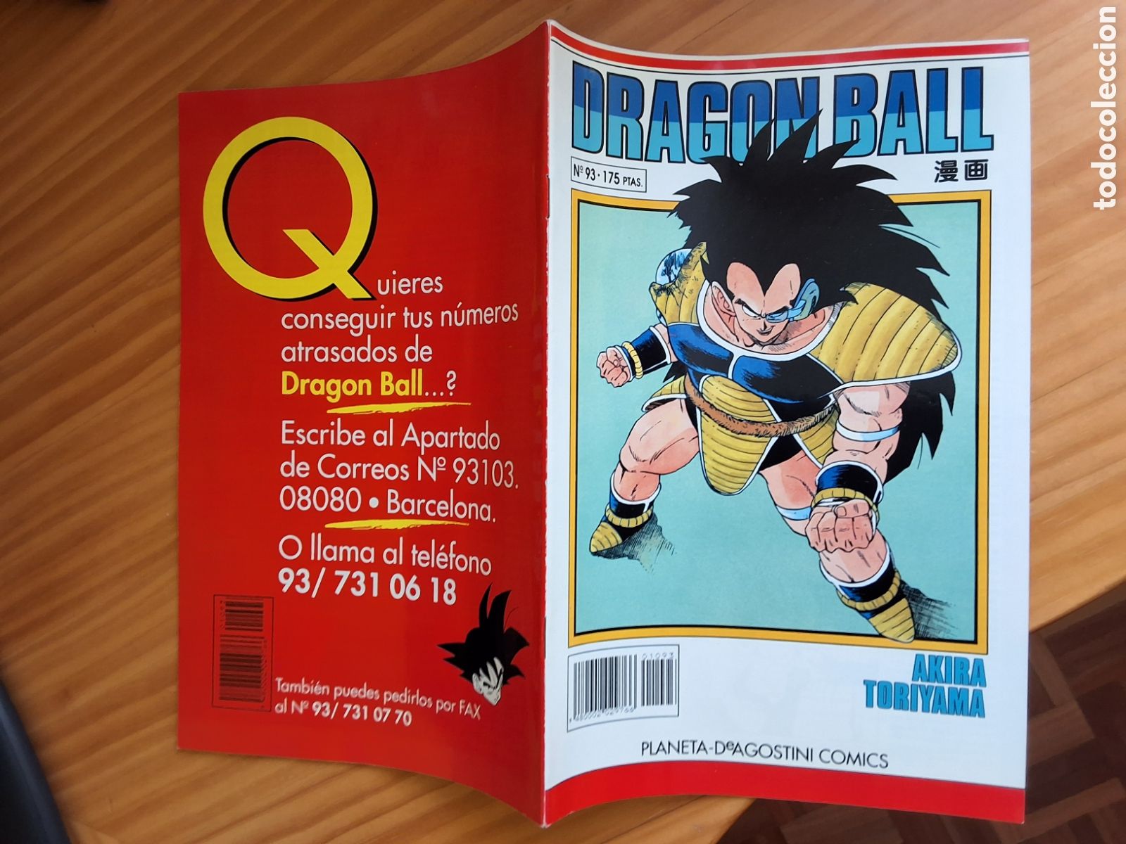Comics: Dragon ball grapa blanco comic semanal n&uacute;mero 93 a&ntilde;o 1994 febrero edita planeta