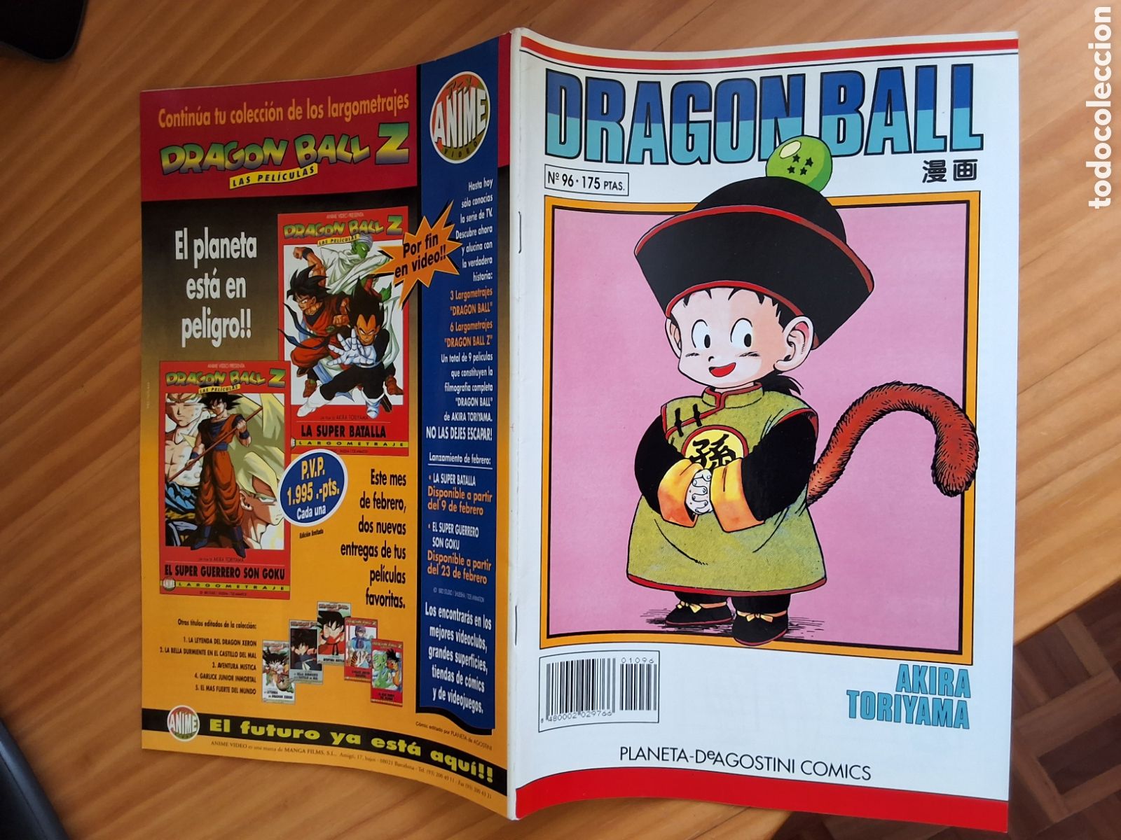 Comics: Dragon ball grapa blanco comic semanal n&uacute;mero 96 a&ntilde;o 1994 marzo edita planeta