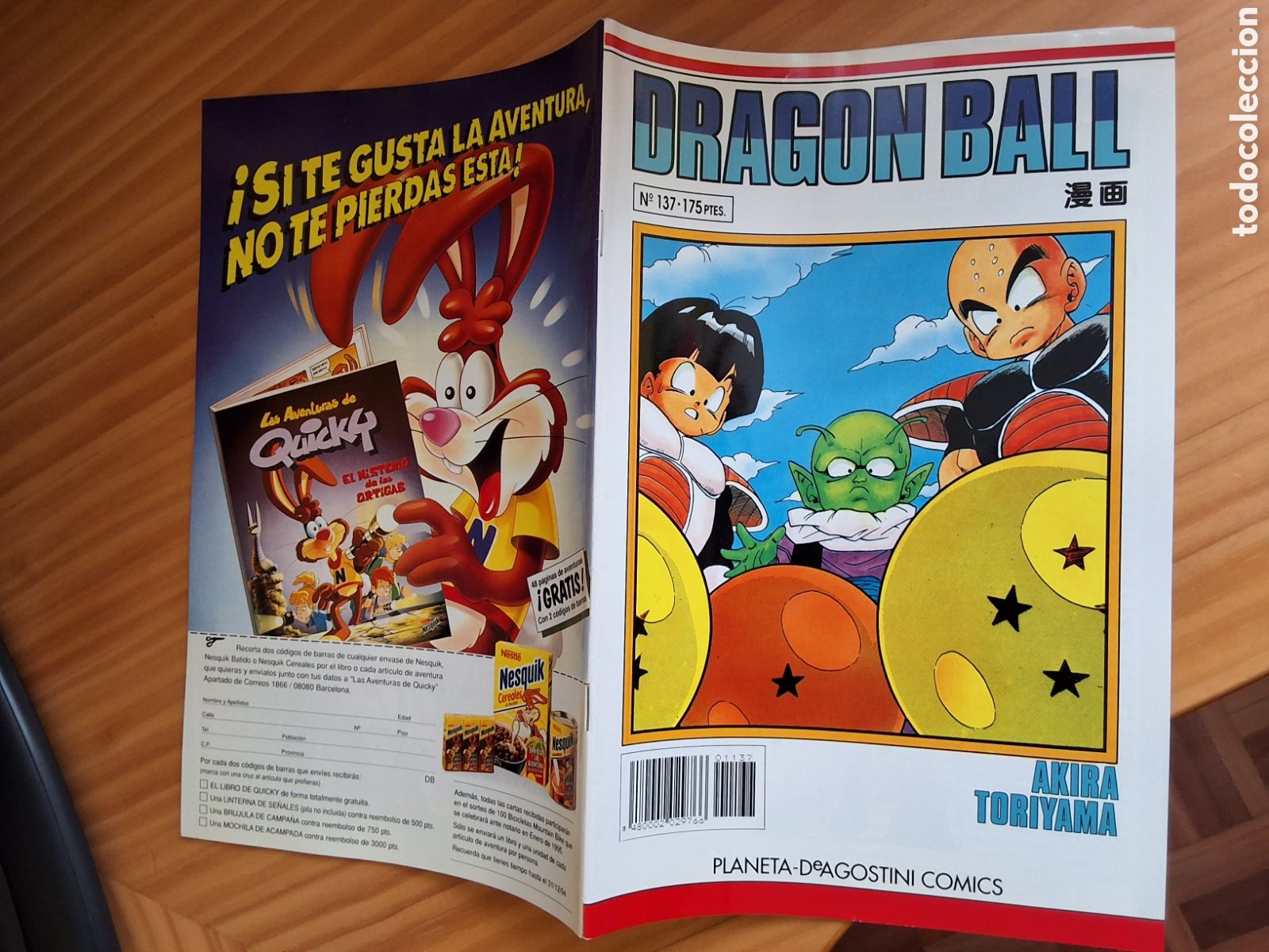 Comics: Dragon ball grapa blanco comic semanal n&uacute;mero 137 a&ntilde;o 1994 diciembre edita planeta