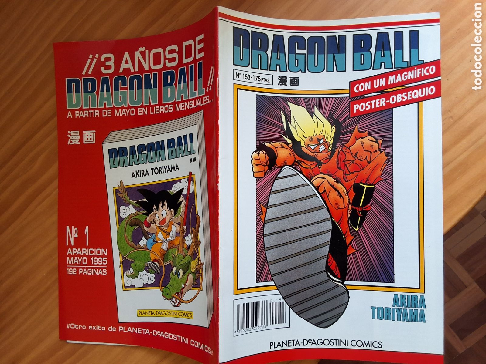 Comics: Dragon ball grapa blanco comic semanal n&uacute;mero 153 a&ntilde;o 1995 marzo edita planeta