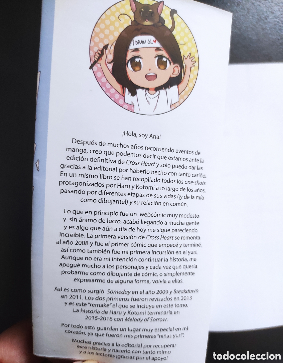 C&oacute;mics: Cross heart-Ana C.S&aacute;nchez + postal - Foto 2