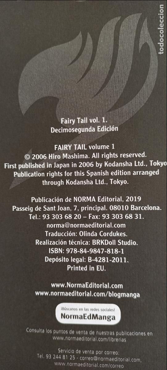 C&oacute;mics: FAIRY TAIL N&ordm; 1 Y 2. HIRO MASHIMA. NORMA EDITORIAL. 2011. C&aacute;pitulos del 1 al 13. - Foto 5