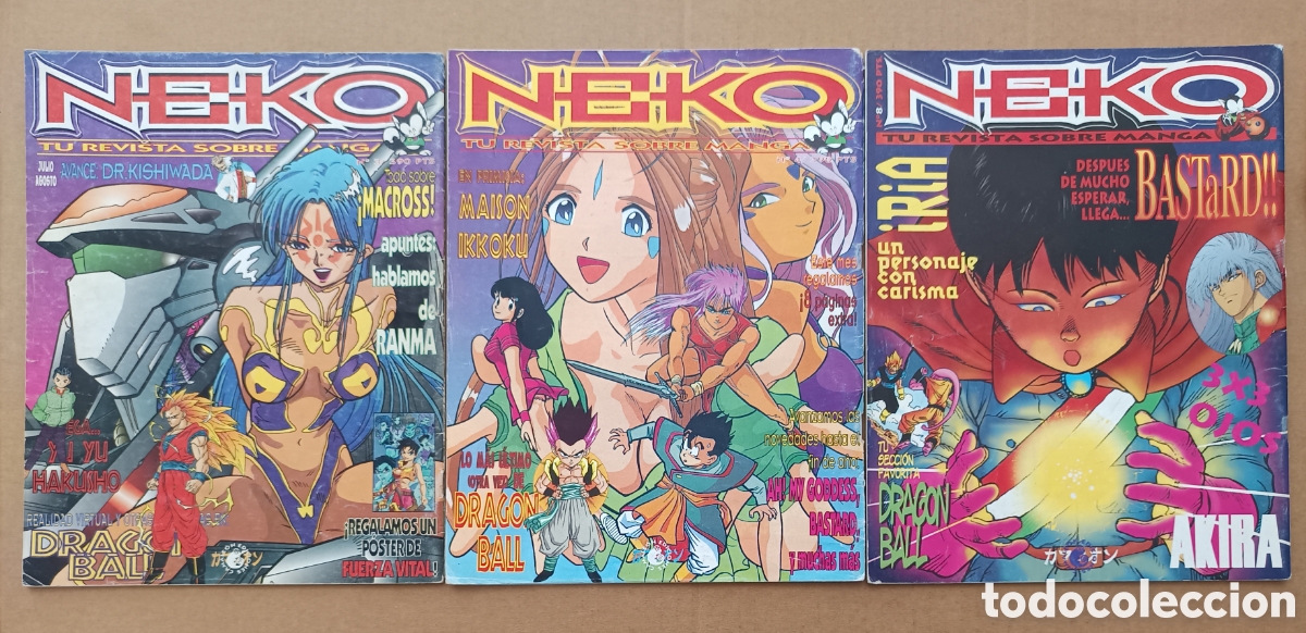 Fumetti: Lote Neko Tu Revista Sobre Manga n&deg;3-4-8-28 (Camale&oacute;n Ediciones, 1994-1997).