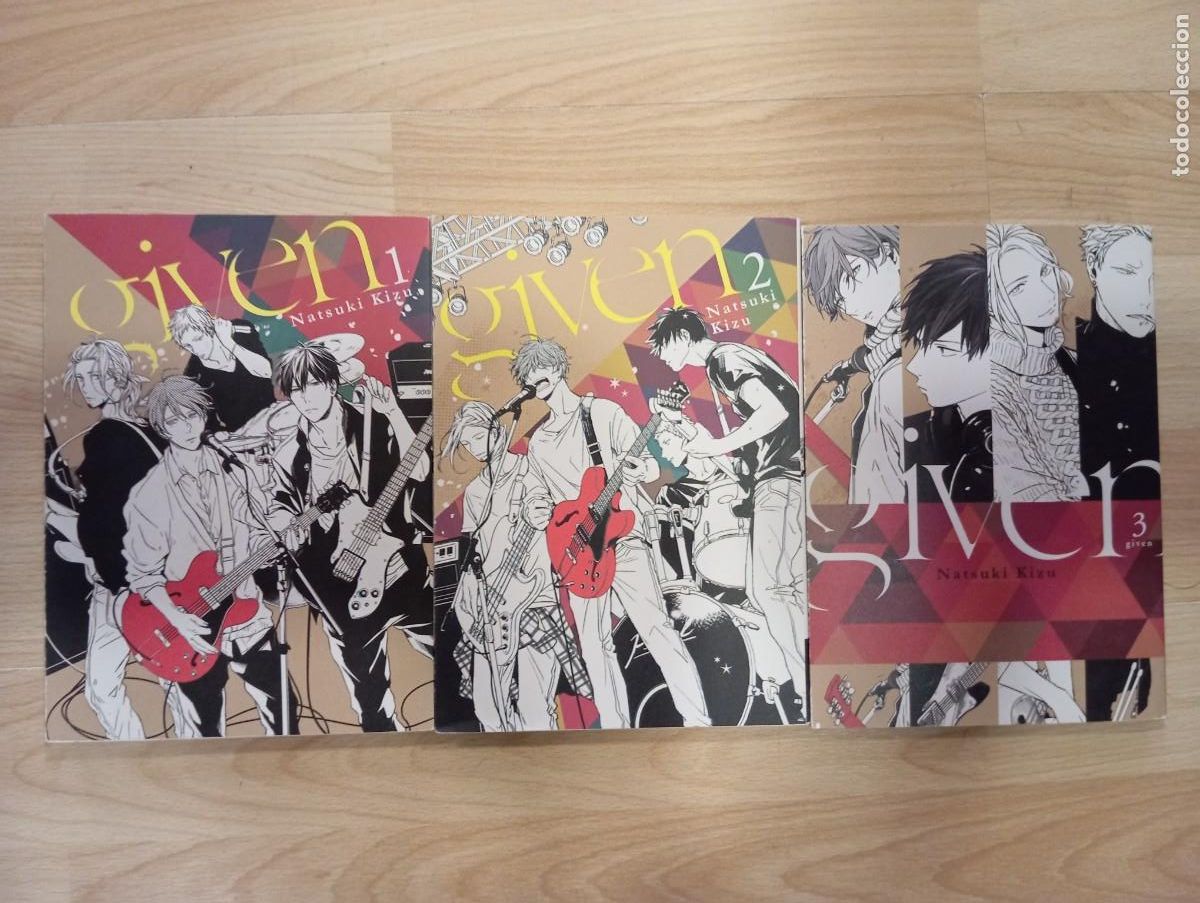 C&oacute;mics: Given. Natsuki Kizu. 3 vol&uacute;menes - Foto 1