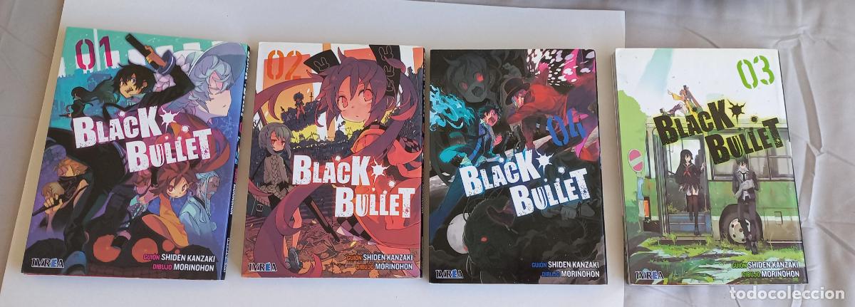 Comics: Black Bullet. KANZAKI, SHIDEN, serie completa (4 tomos) 01, 02, 03, 04. Comics Manga. Ivrea
