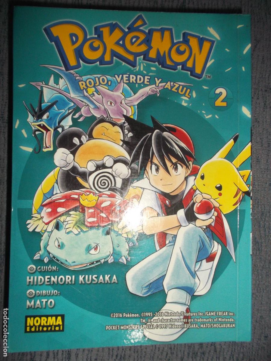 C&oacute;mics: Pokemon Rojo, Verde y Azul N&ordm; 2 (De 2) - Pokemon N&ordm; 2, Hidenori Kusaka, Mato