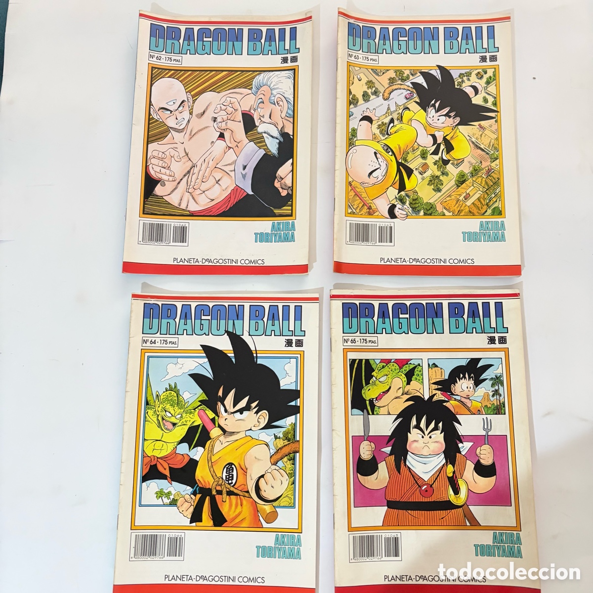 C&oacute;mics: LOTE COMIC DRAGON BALL DRAGONBALL BOLA DE DRAGON SERIE BLANCA PLANETA AGOSTINI N&ordm; 62-63-64-65